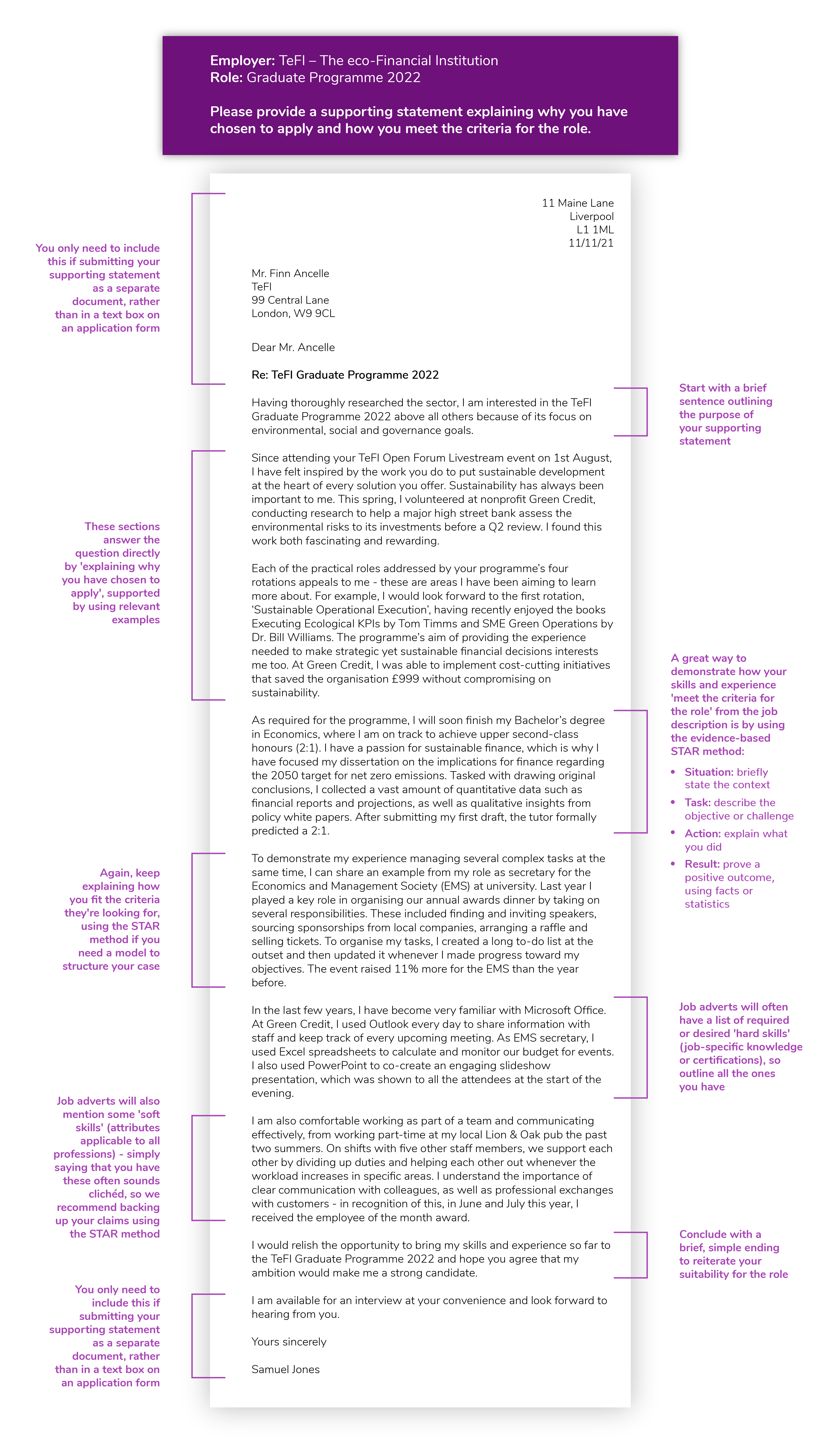 how to write phd supporting statement